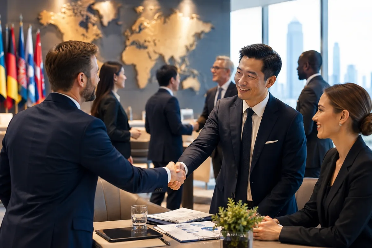 Incontro tra aziende nel Business Network e nella Pagina VIP